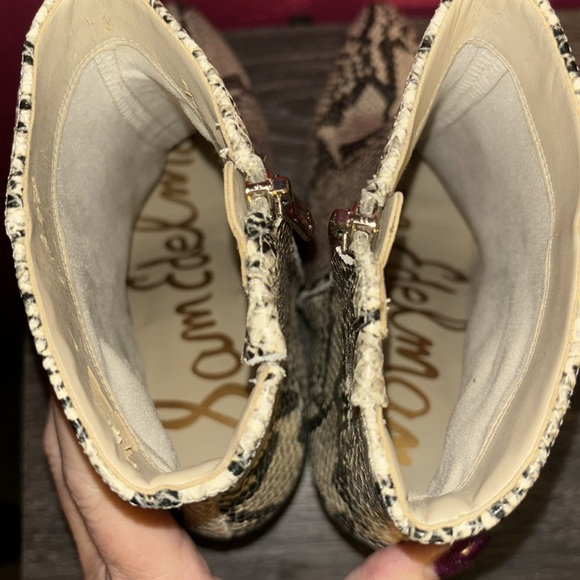 Sam Edelman Hilty snakeskin print ankle boot. Sz 6.5. - Picture 12 of 17